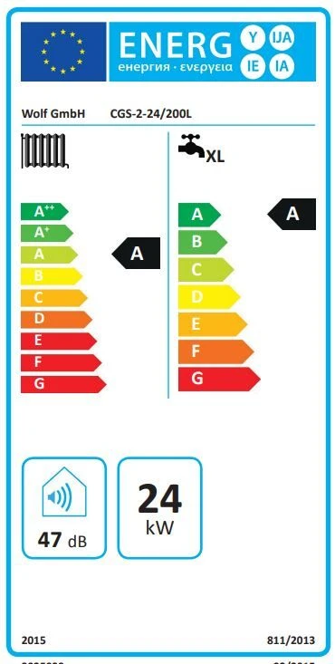 Wolf CGS-2-24/200 Gasbrennwert-Zentrale 8615017 24kW, Mit Warmwasser-Schichtenspeicher 200 Liter – Bild 5