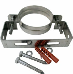 Wolf Cob Wandhalterung Fassade 2651918 DN 100, Verstellbar, Edelstahl