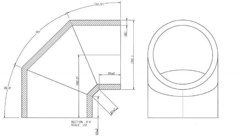 Wolf ISO-Rohrbogen 2576011 90Grad, DN 180 – Bild 2