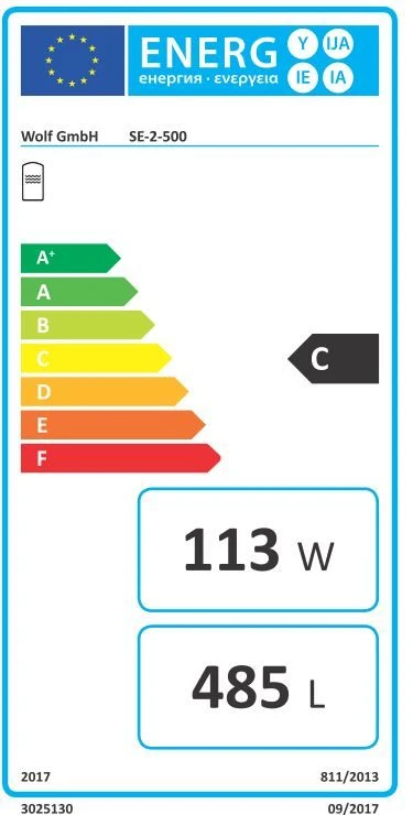 Wolf Se-2 Standspeicher 2444166 500 L, Silber, Stahl, Doppelt Emailliert – Bild 5