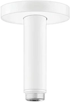 Hansgrohe S Deckenanschluss 27393700 100mm, Mattweiß, DN 15, Runde Rosette